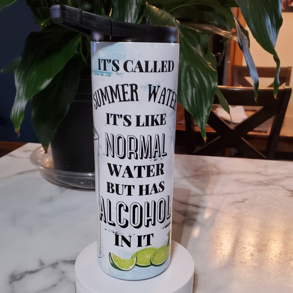 Summer Water 20oz Tumbler with duo lids 🎉sale